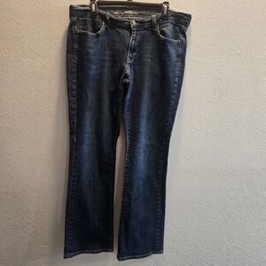 Old Navy Sweetheart Bootcut Jeans Womens 33x28 Blue Stretch Denim Mid Rise